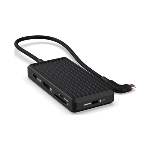 UNISYNK 8 Port USB-C Hub V2 4K60Hz 100W Black